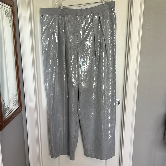 NWT Good American Sequin Trousers - Picture 4 of 12